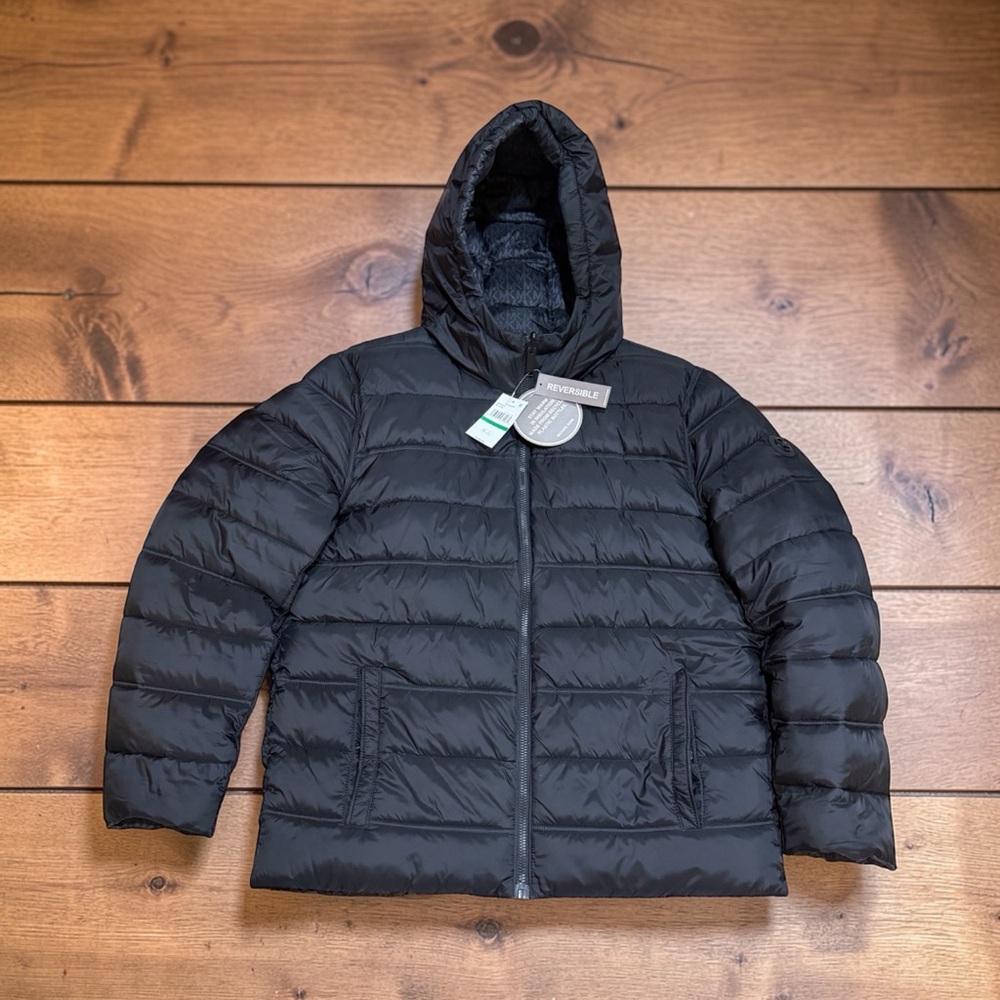 Michael Kors Men's Riversible Hooded Puffer Jacket